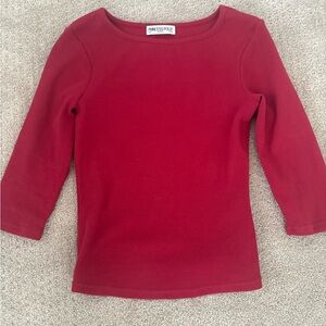 Princess Polly Deep Red Knit Top